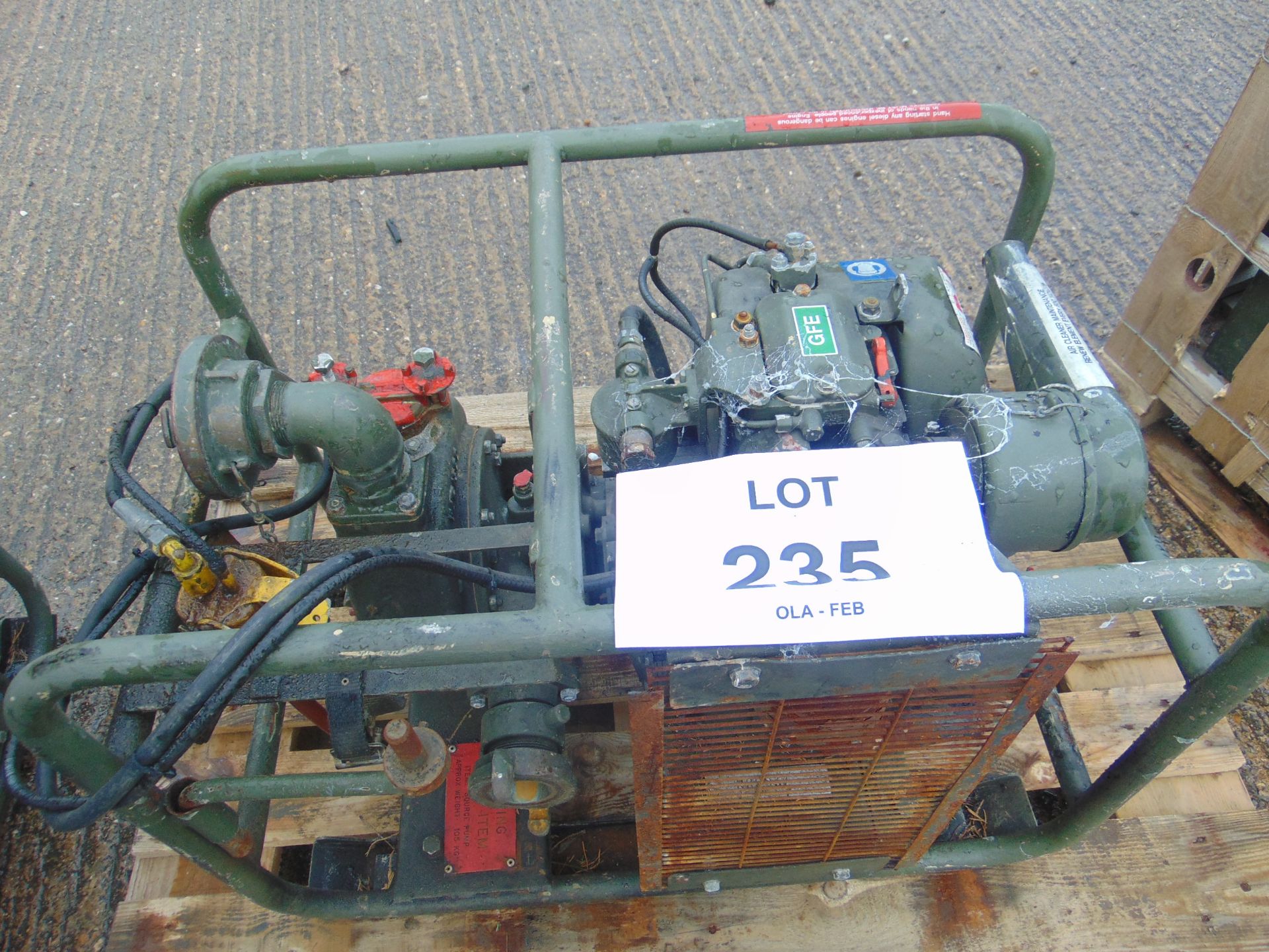 Lister Diesel Gilks water Pump from MoD, as shown