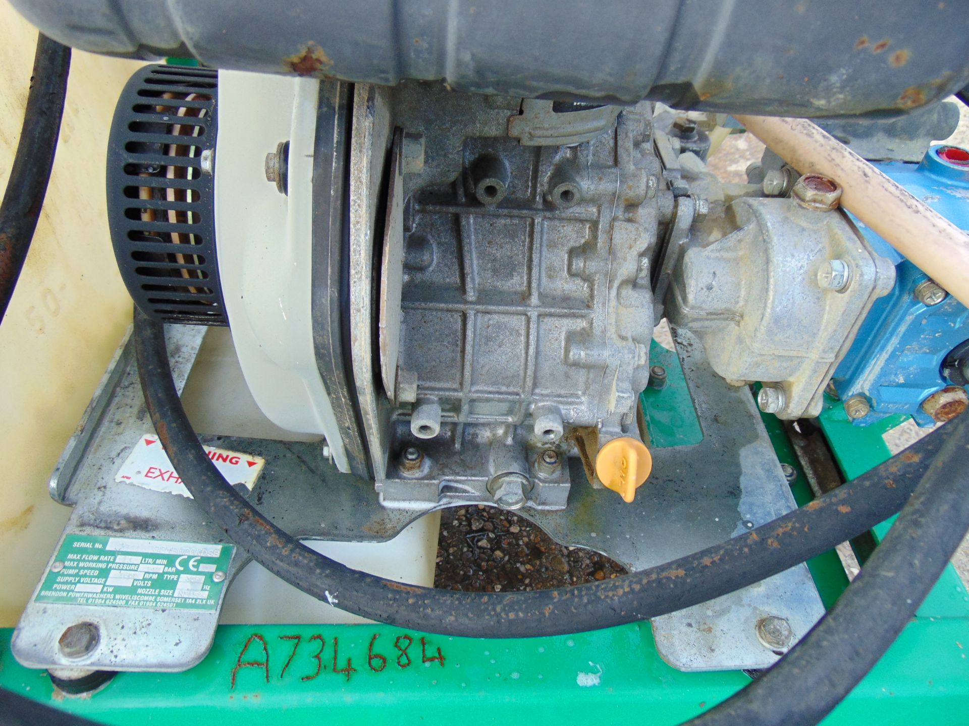 Brendon Pressure Washer Trailer Yanmar Diesel Engine as shown - Image 7 of 9