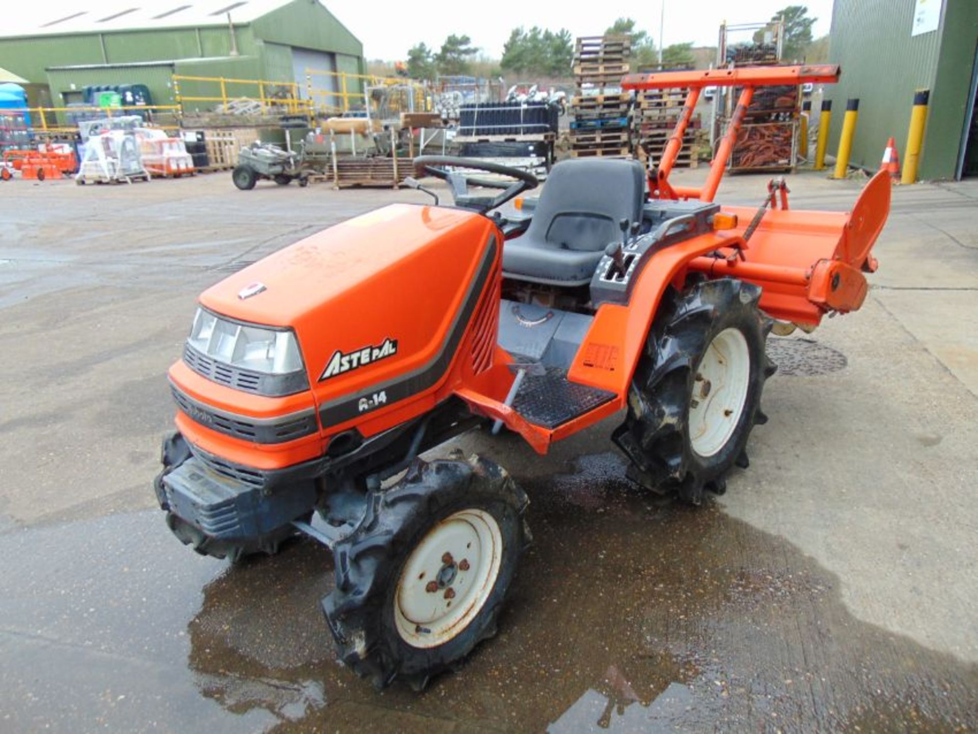 Kubota Aste A-14 4WD Compact Tractor with Rotovator ONLY 736 HOURS!!! - Bild 4 aus 19