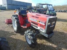 SHIBAURA P17F STIGER 4x4 Diesel Compact Tractor c/w Rotavator 377 Hours only