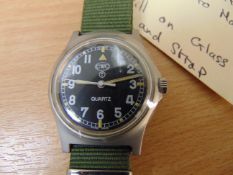 New and Unissued CWC W10 British Army service watch water proof to 5 ATM Nato Marks Date 2006