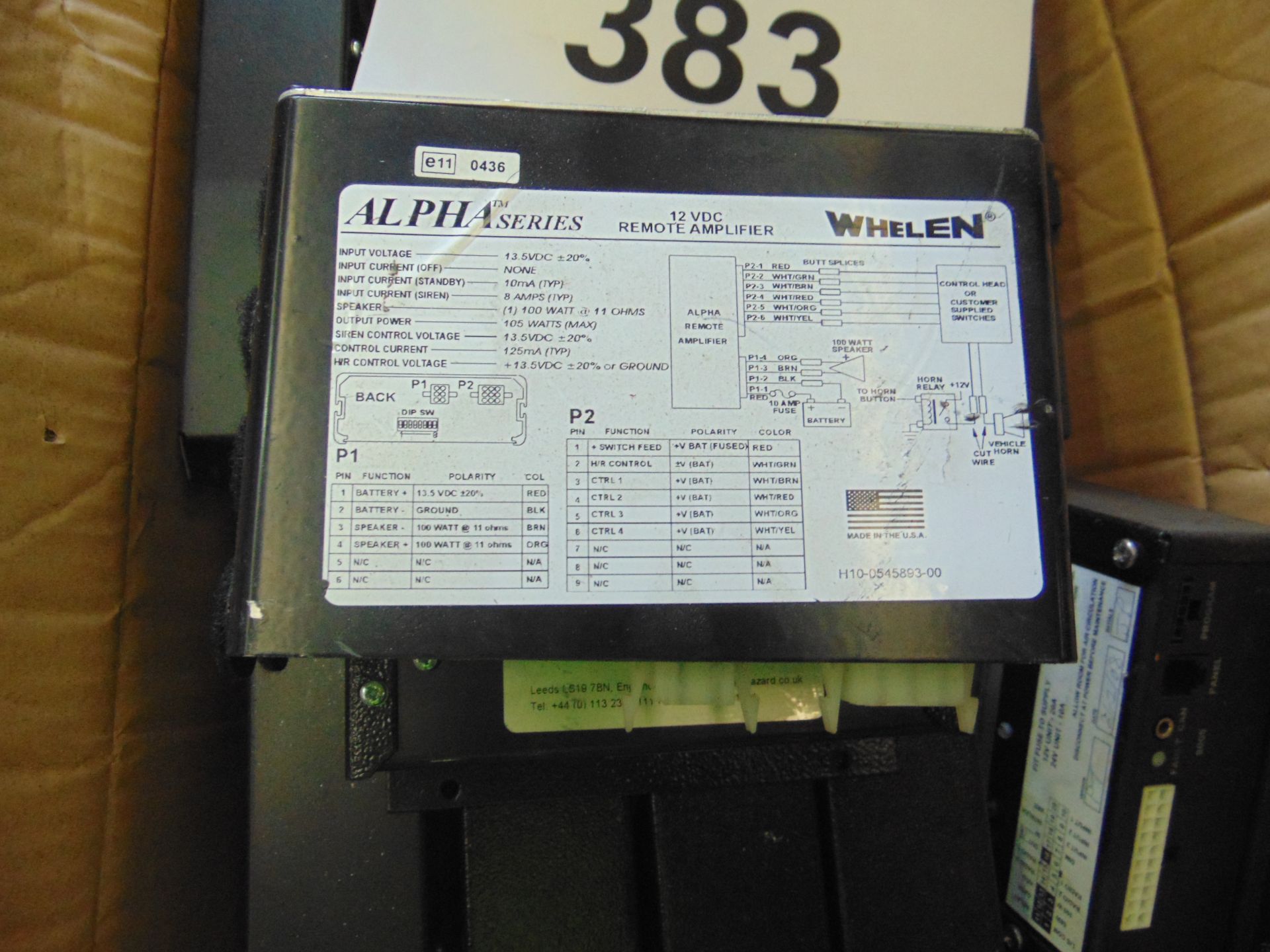 17 x Whelan 12 Volt Alpha Series Remote Vehicle PA Amplifiers as shown - Image 2 of 3