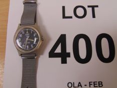 UNISSUED CWC W10, service watch water proof to 5 ATM Dated 2005 Nato Marks, New Batt/Strap