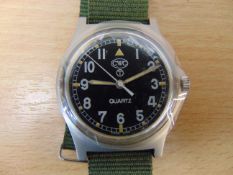 New and Unissued CWC W10 British Army service watch water proof to 5 ATM Nato Marks Date 2006