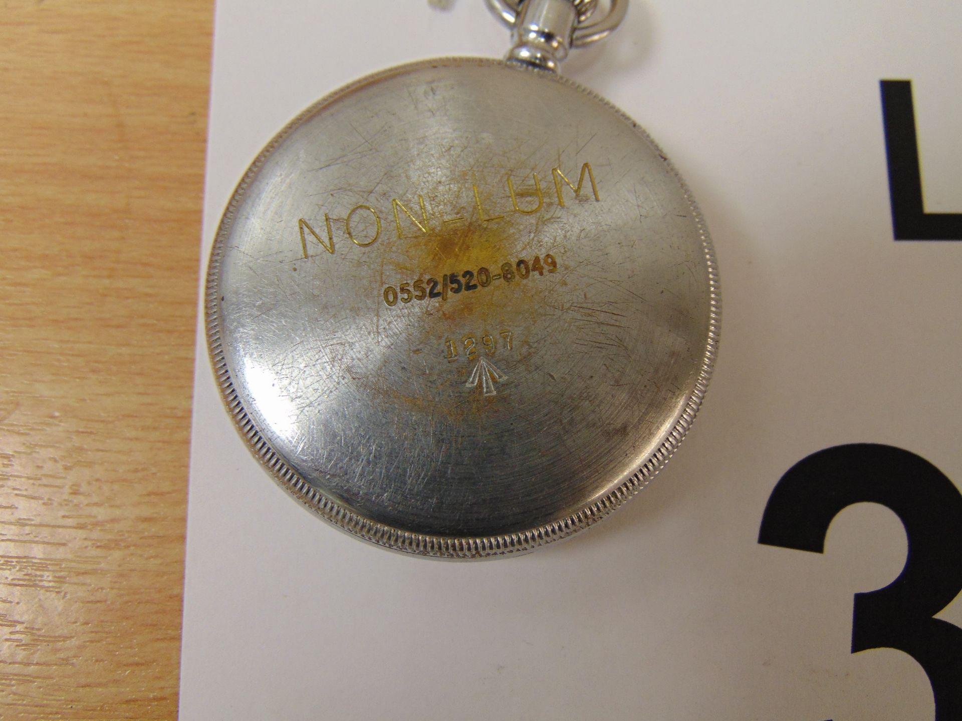 V.Rare Waltham 16s RN Atomic Submarine issue non LUM pocket watch Nato Marked and Broad Arrow - Image 2 of 3