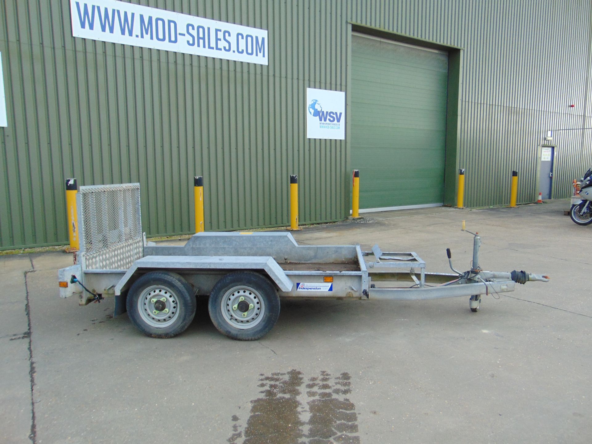 Indespension 2.7 Tonne Twin Axle Plant Trailer C/W Ramps - Image 6 of 15