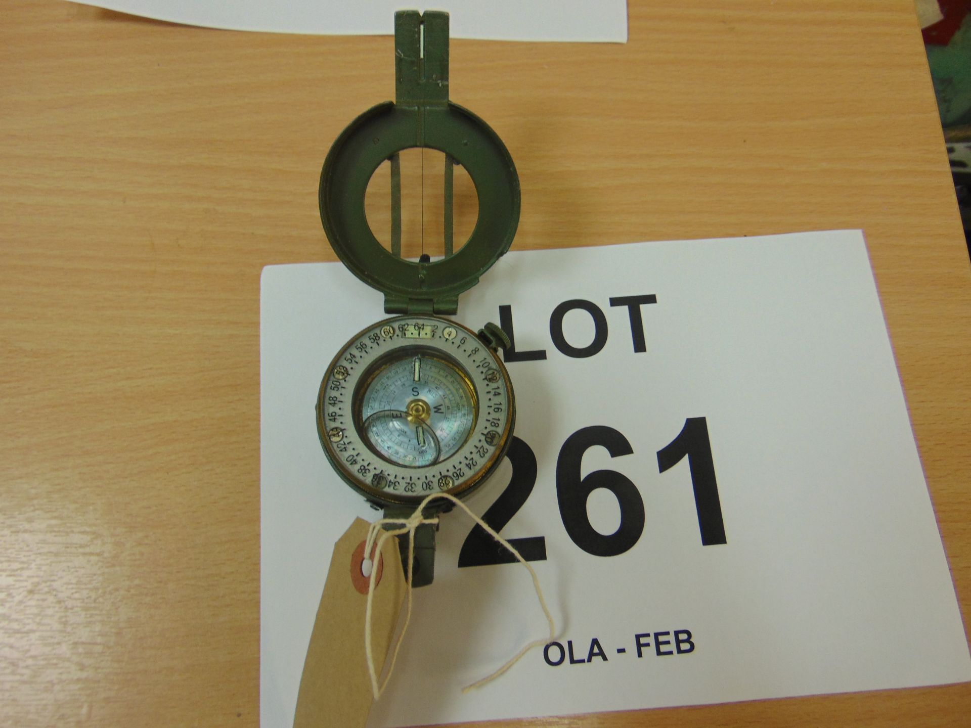 Stanley London Brass Prismatic Compass, British Army Issue Nato marks - Image 3 of 3