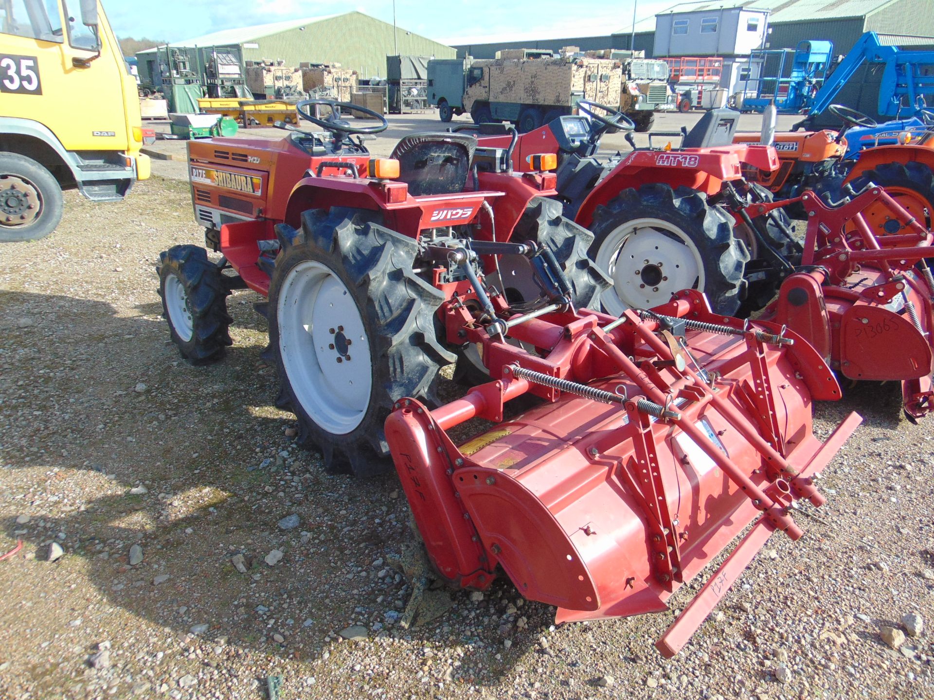 SHIBAURA P17F STIGER 4x4 Diesel Compact Tractor c/w Rotavator 377 Hours only - Image 11 of 13