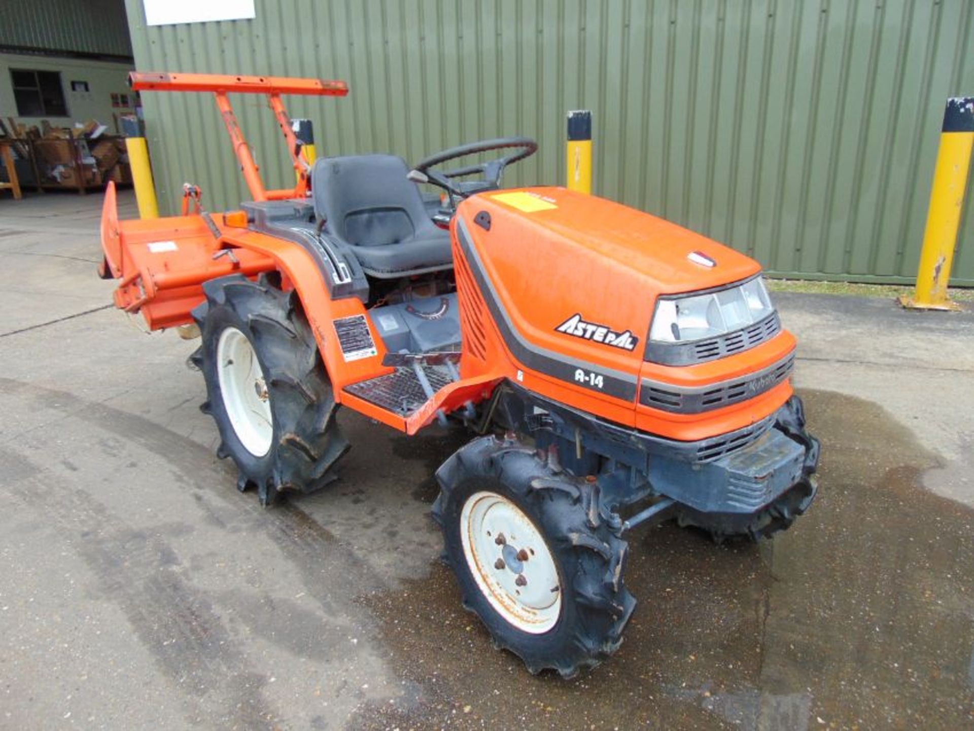 Kubota Aste A-14 4WD Compact Tractor with Rotovator ONLY 736 HOURS!!! - Bild 2 aus 19