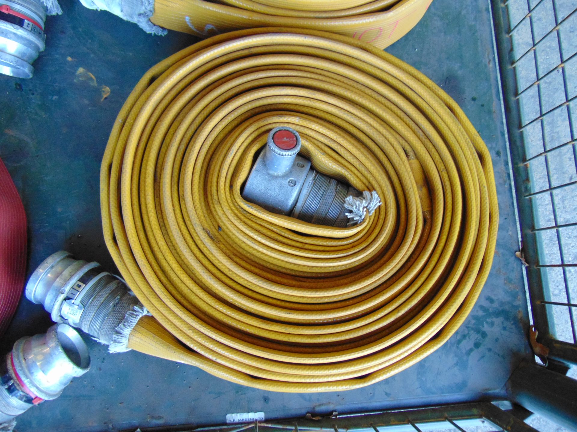 4 x Angus 64mm x 23m Layflat Fire Hoses with Couplings - Image 2 of 3