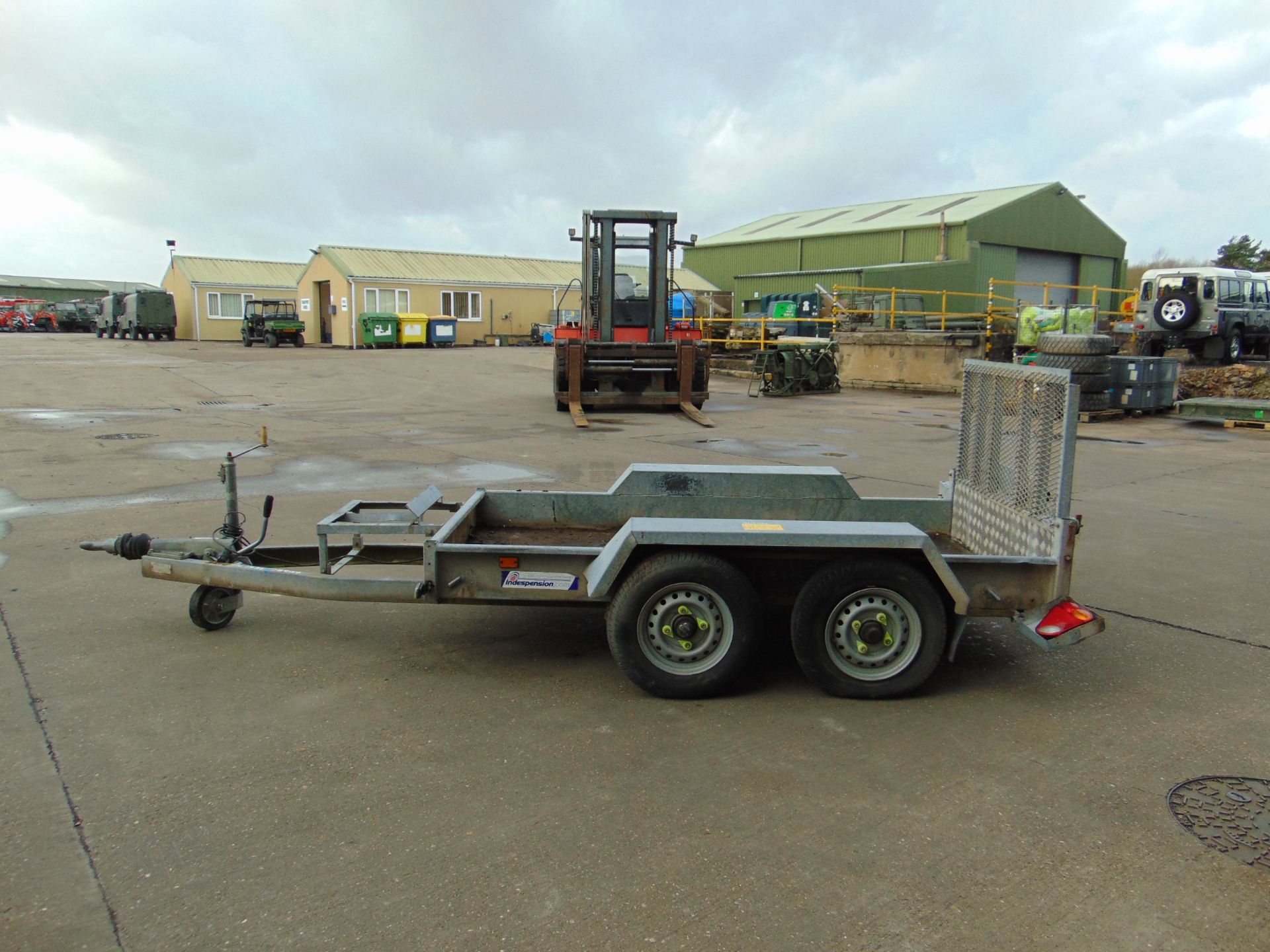 Indespension 2.7 Tonne Twin Axle Plant Trailer C/W Ramps - Image 5 of 15