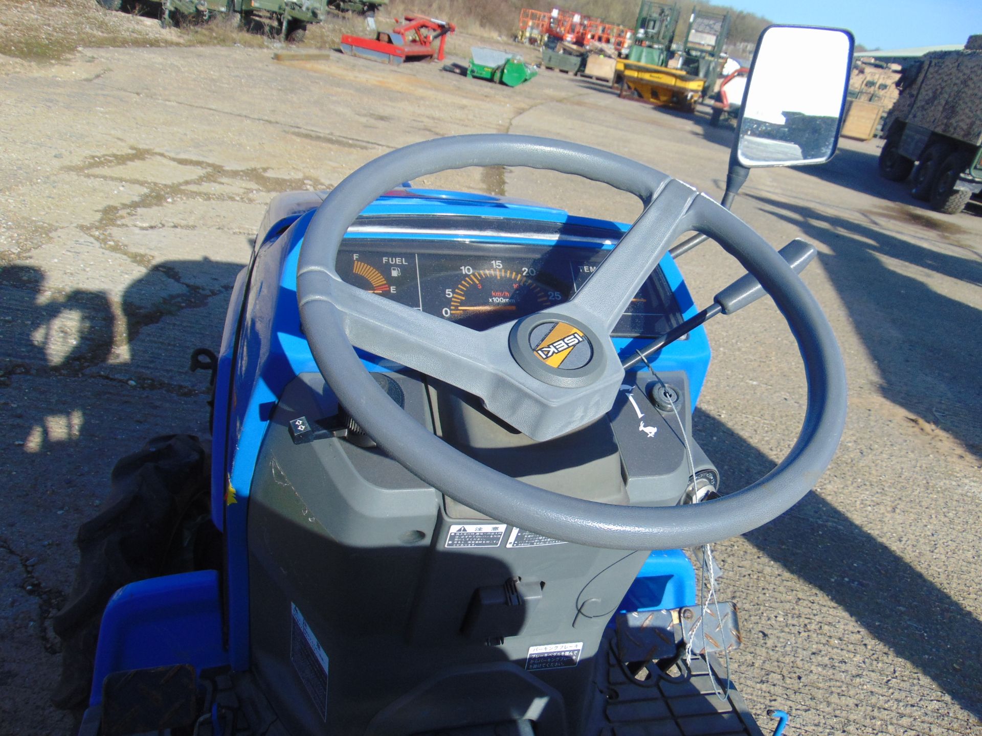 ISEKI TF5F 4x4 Diesel Compact Tractor c/w AR12B Rotavator 705 hours as shown - Image 11 of 14