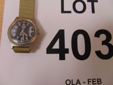 CWC 0552 Marines/RN issue service watch Nato marks Date 1990, Gulf War, New Balt/Strap