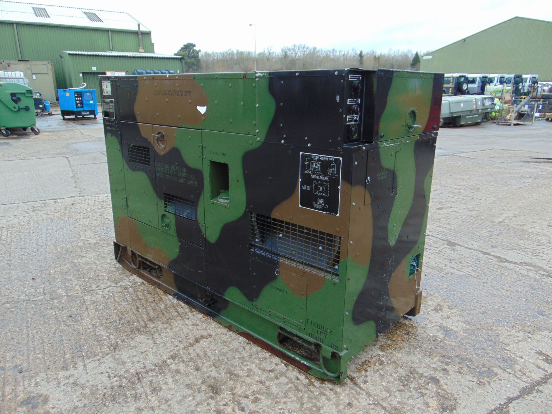 MEP-806B John Deere Diesel Powered 3 phase 75KVA 60KW-50/60HZ Generator ONLY 7 HOURS! - Image 3 of 22