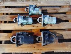 5 x Land Rover Starter Motors as shown