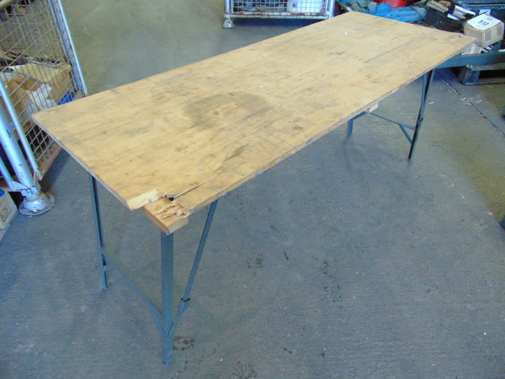 Standard British Army 6 ft Folding Table - Image 3 of 4