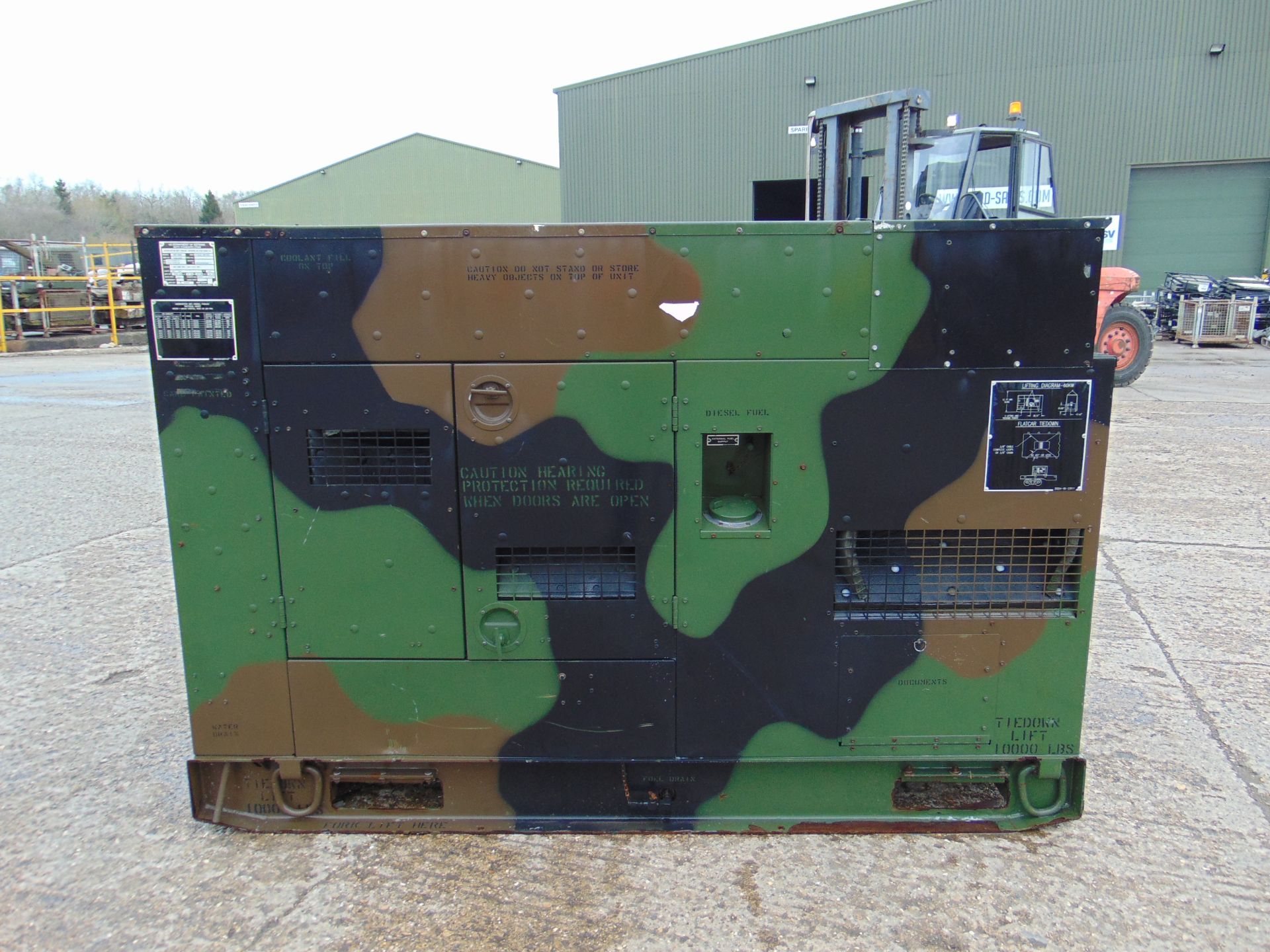 MEP-806B John Deere Diesel Powered 3 phase 75KVA 60KW-50/60HZ Generator ONLY 7 HOURS! - Image 4 of 22