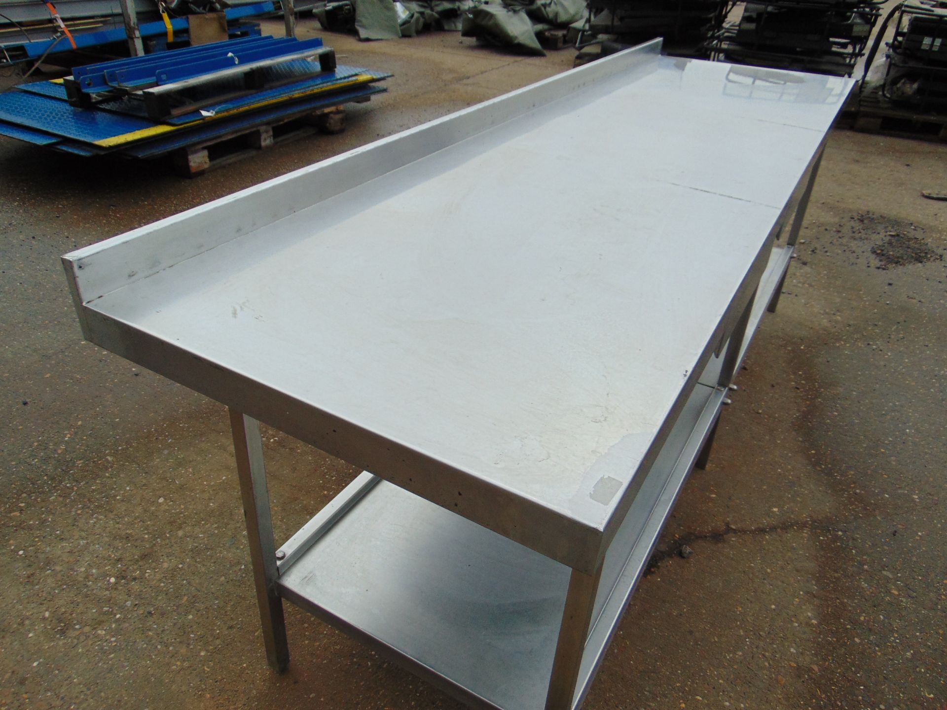 Heavy Duty Stainless Steel Catering Table c/w Splashback, drawers & Undershelf - Image 5 of 6