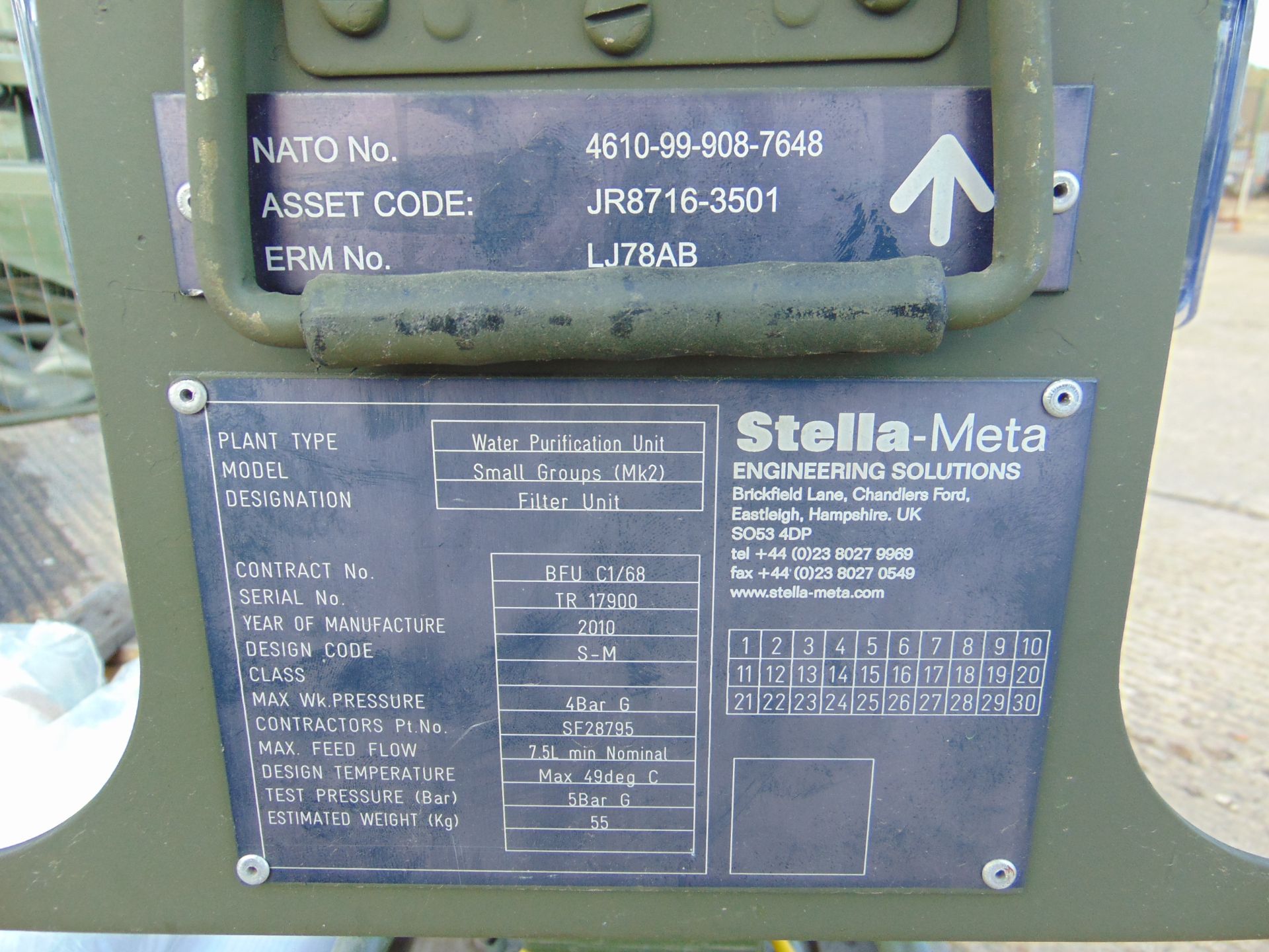 Stella-Meta Water Purification Unit c/w Filters, Pump etc - Image 8 of 9