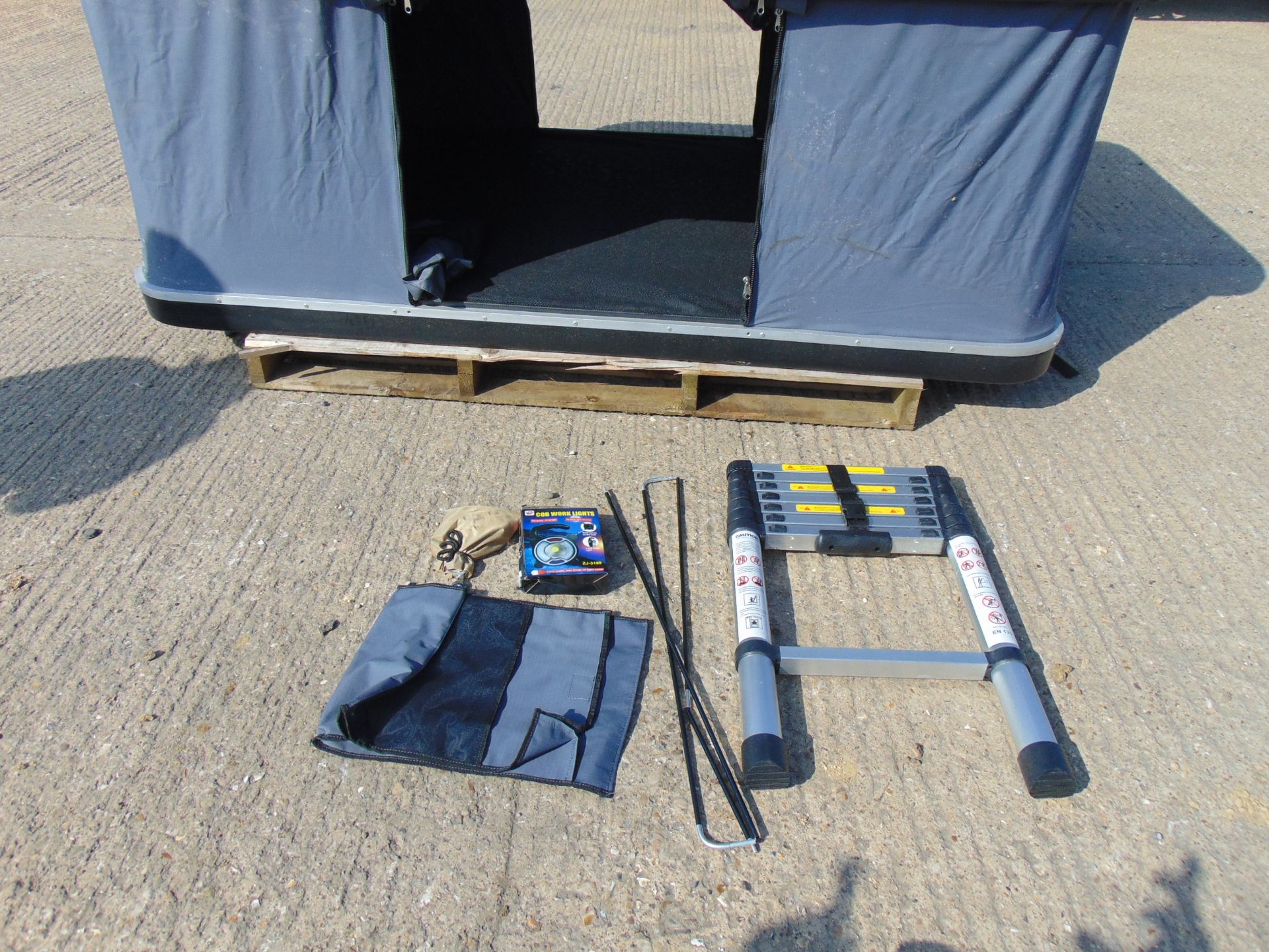 Stream Line Roof Tent c/w Accessories as shown