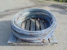 6 x Large Rolls of Concertina Razor Wire Unissued