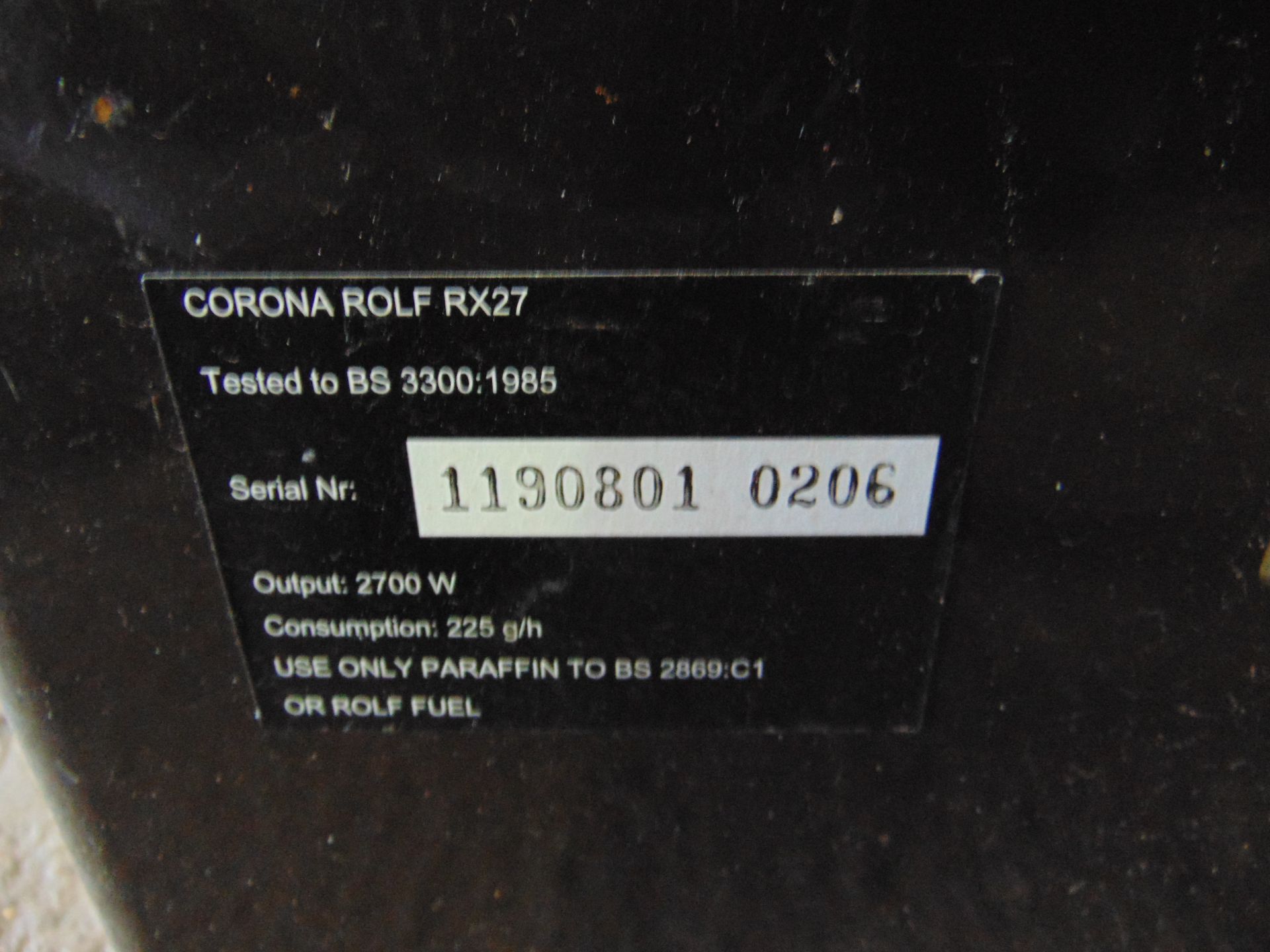 Corona Rolf RX27 Paraffin Heater - Image 6 of 6