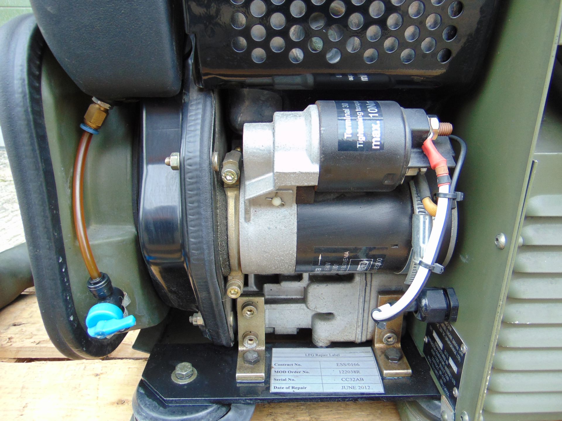 Harrington Hatz Diesel Lightweight Field Generator 2.5 KVA 2 kW, 230 V/110 V AC/28 V DC 413 HOURS! - Bild 14 aus 17