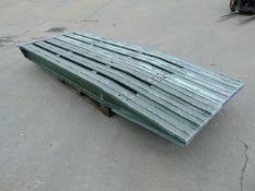 Pair of Very Heavy Duty Aluminium Clip on Loading Ramps, 3 m long, 0.54 m wide from MOD reserve