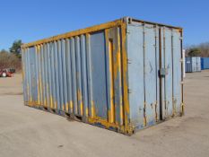 20ft Shipping Container C/W Racking, Electrics, Heaters, Lights, Forklift Pockets etc