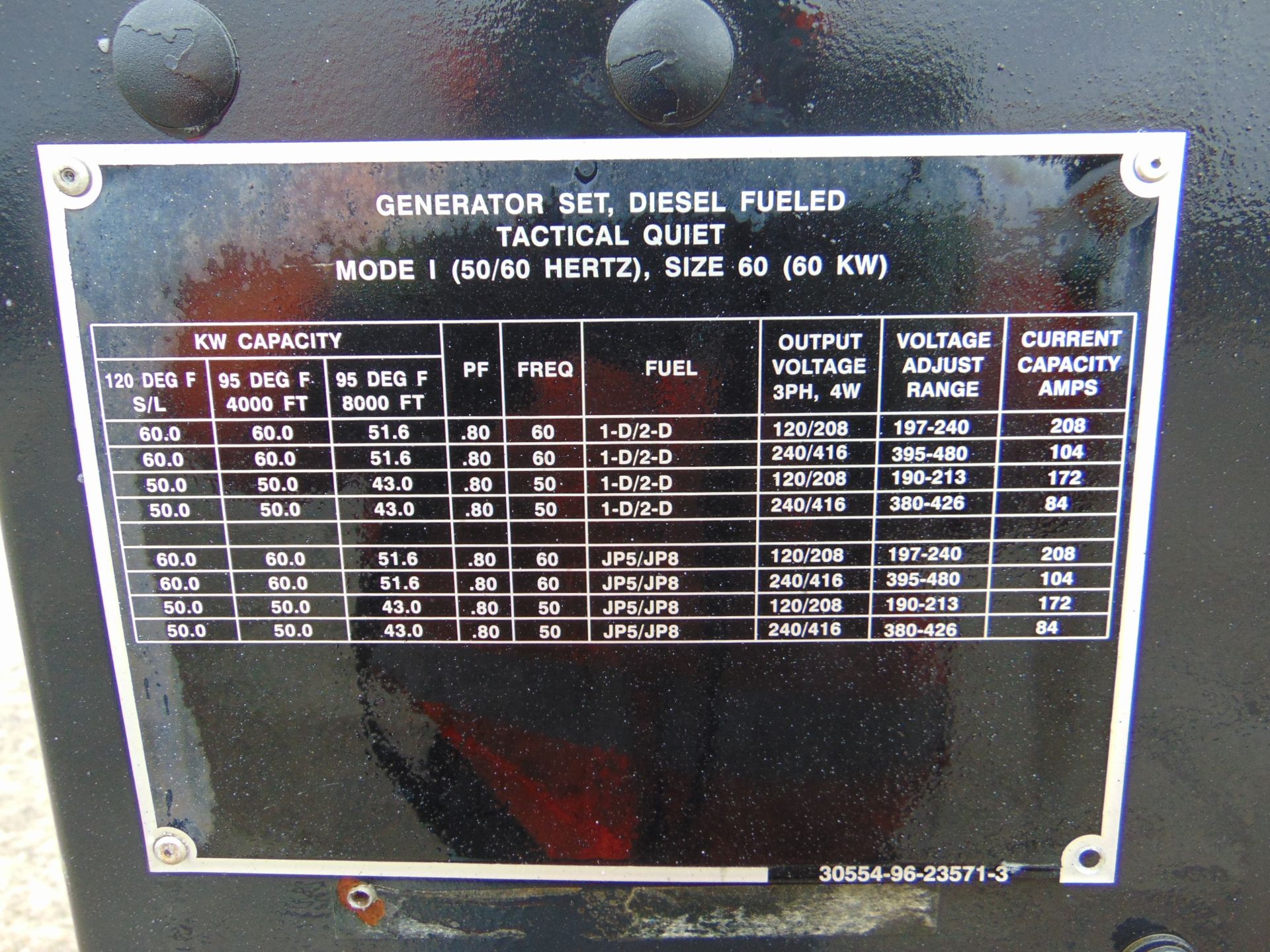 MEP-806B John Deere Diesel Powered 3 phase 75KVA 60KW-50/60HZ Generator ONLY 7 HOURS! - Image 11 of 22