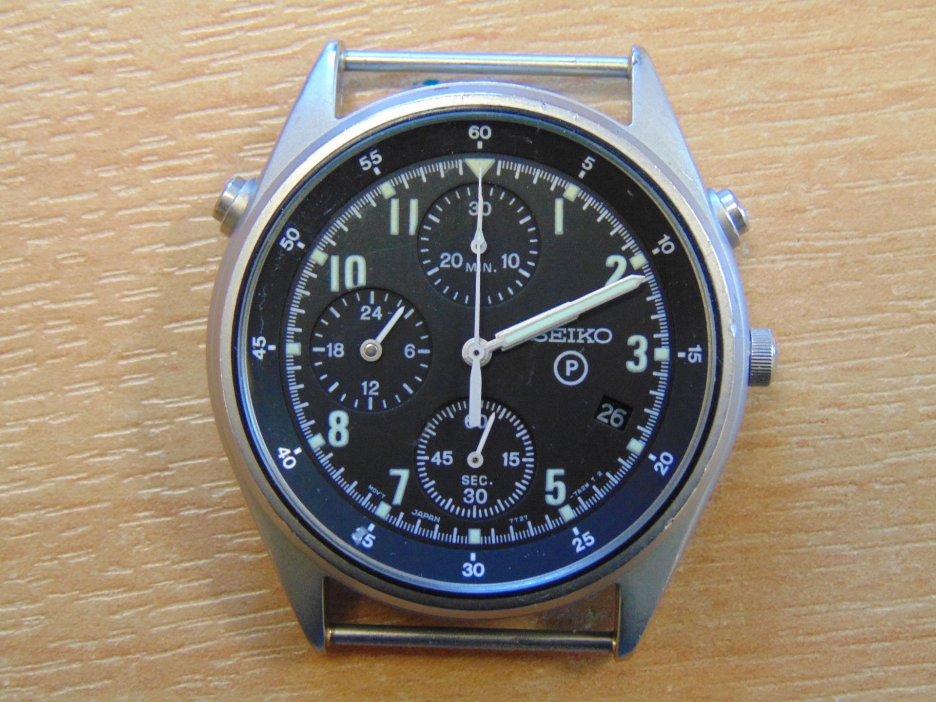 NICE CONDITION SEIKO GEN 2 (WITH DATE) RAF ISSUE PILOTS CHRONO NATO MARKS DATE 1996 -TORNADO FORCE - Image 2 of 7