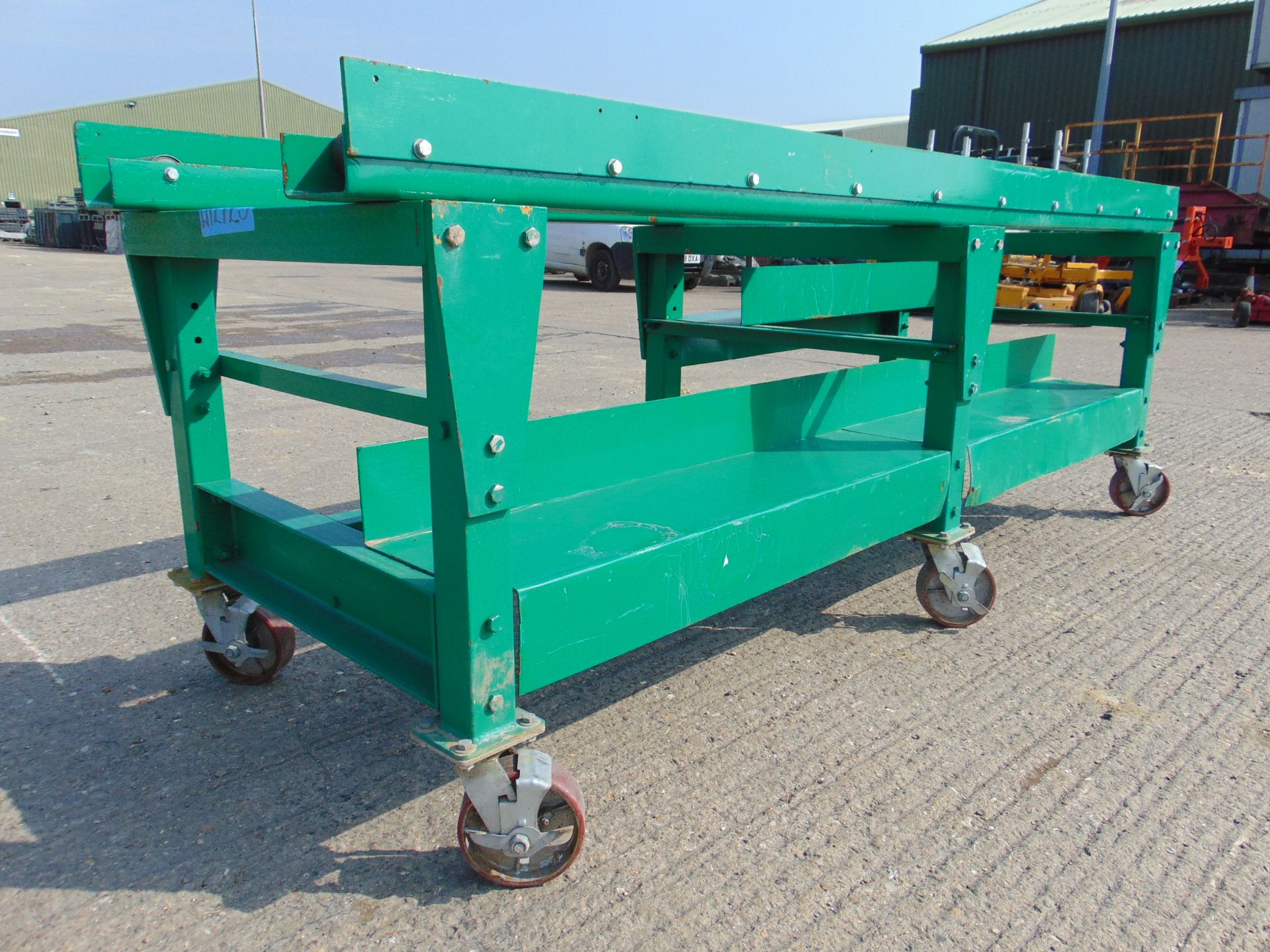 Mobile Twin Roller Conveyor Bench - Image 5 of 6