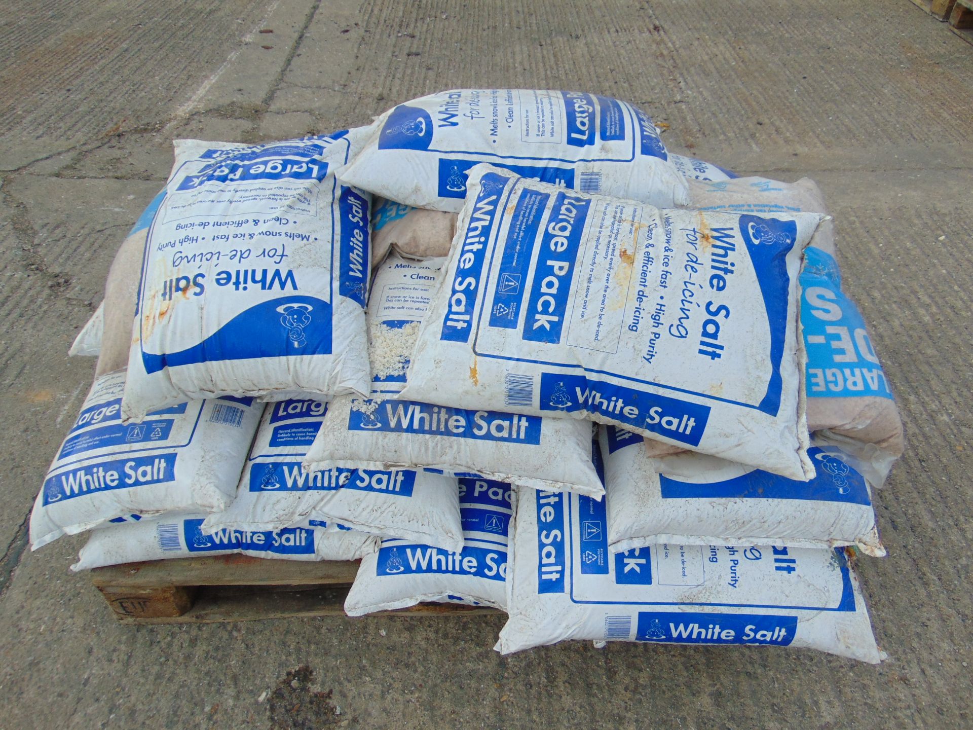 Pallet of Rock Salt - De-Icing Salt