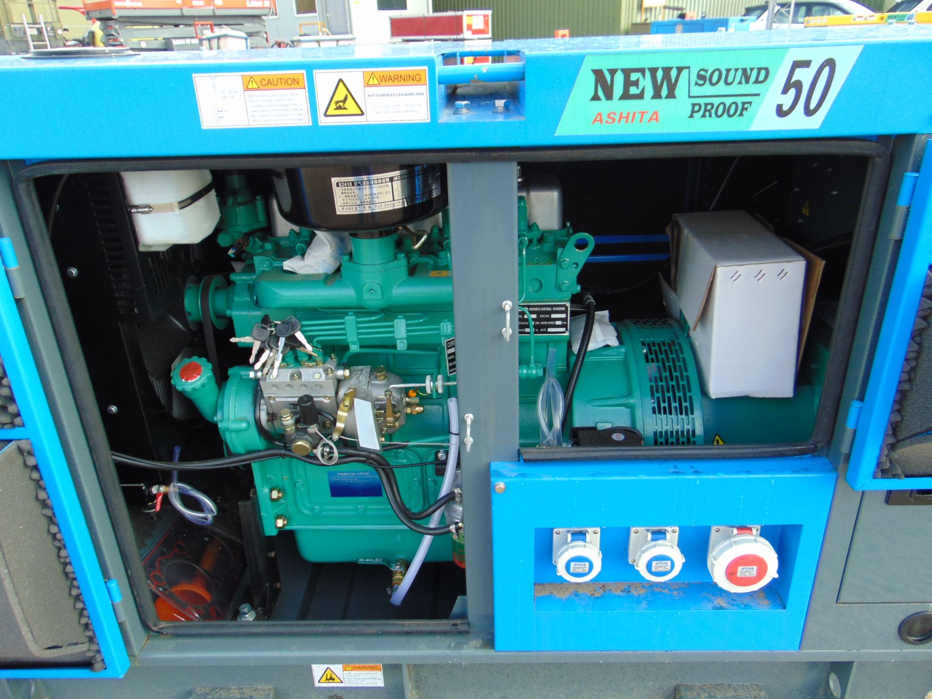 2021 UNISSUED 50 KVA 3 Phase Silent Diesel Generator Set - Image 9 of 18