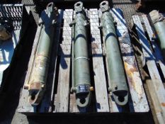 3 x 100cms Heavy Duty Hydraulic Boom Rams Max 210 Bar