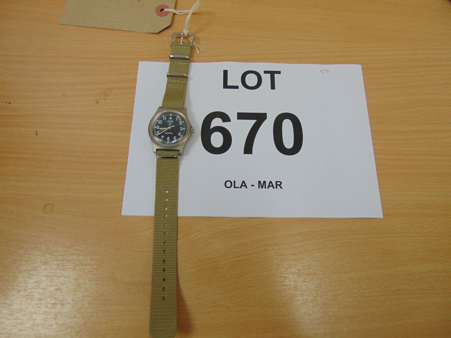 V Nice CWC 0552 Royal Navy / Marines Service Watch Nato Marks, Date 1990 * GULF WAR * - Image 4 of 4