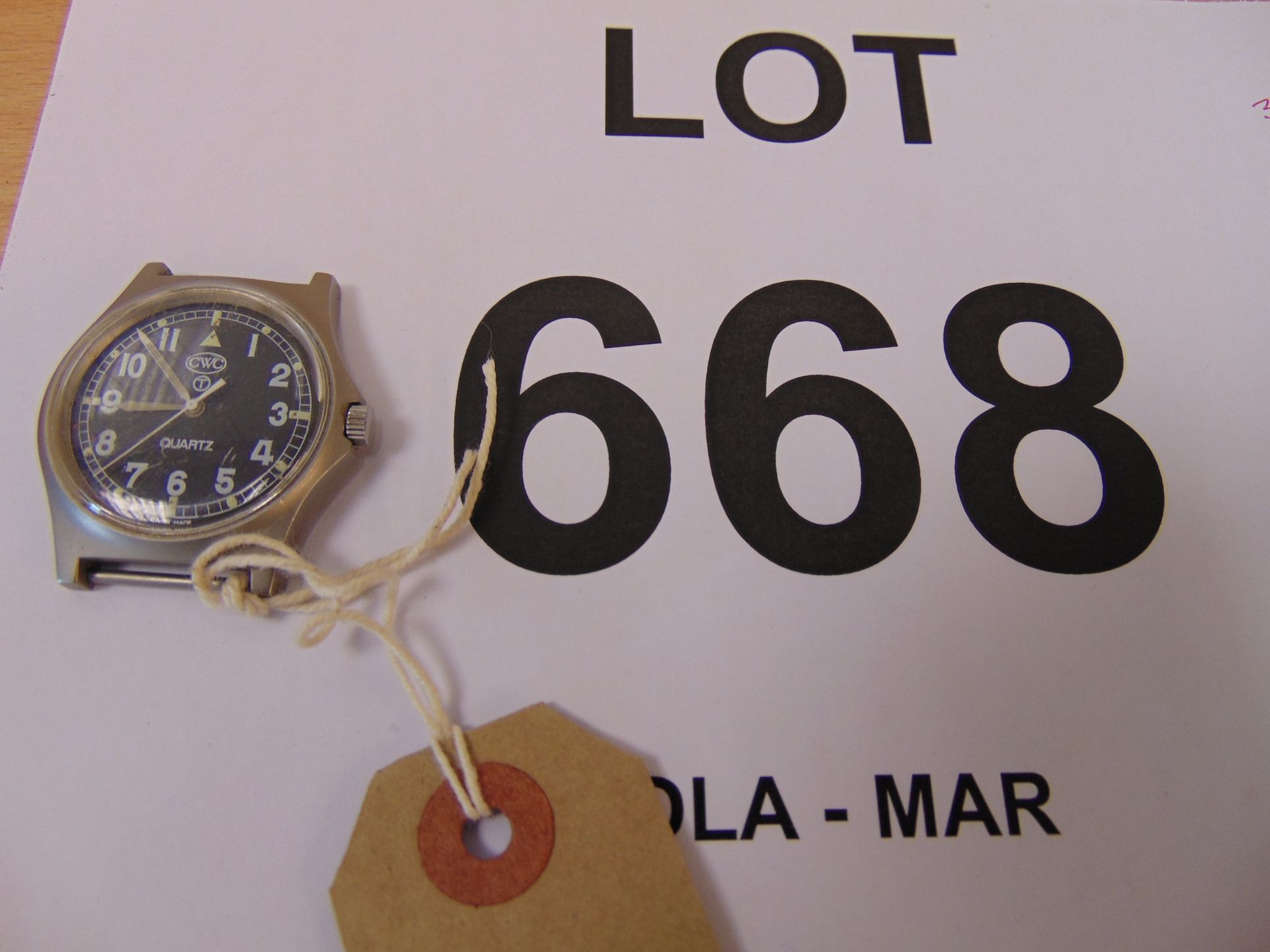CWC 0552 Royal Navy/Marines Service Watch Nato Marks Date 1990 * GULF WAR * - Image 3 of 3