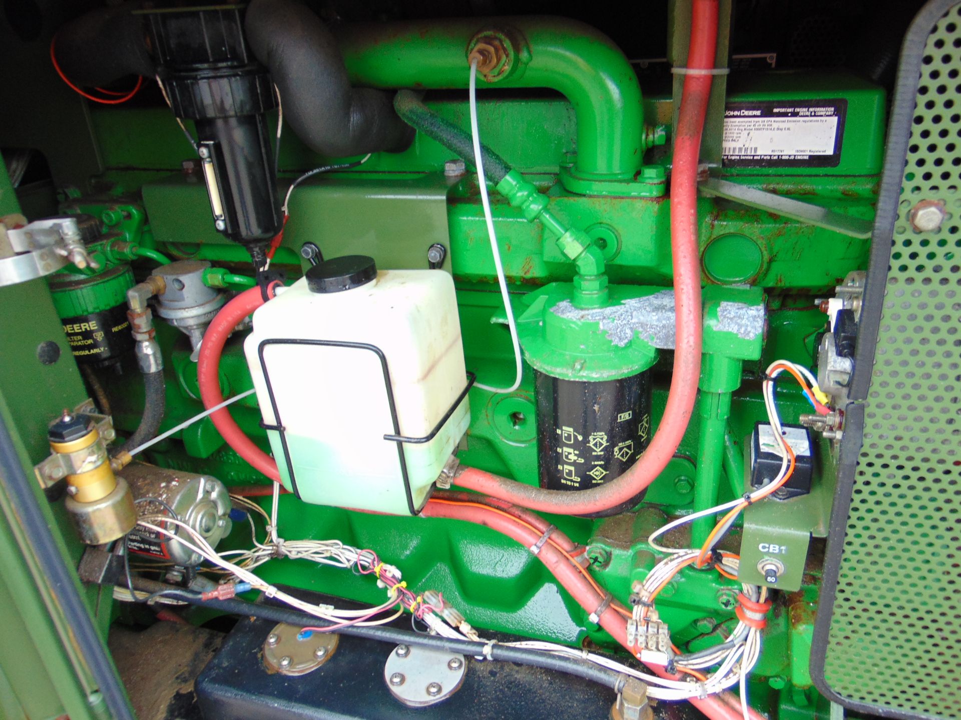 MEP-806B John Deere Diesel Powered 3 phase 75KVA 60KW-50/60HZ Generator ONLY 7 HOURS! - Image 15 of 22