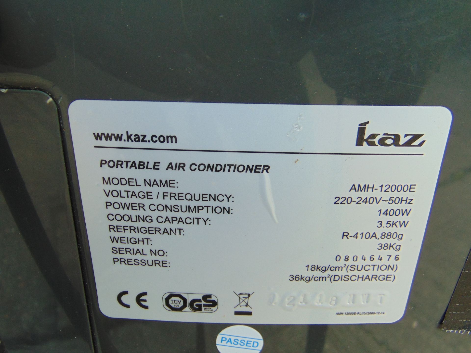 Honeywell AMH-12000E 12000 BTU Cooling Only Portable Air Conditioner - Bild 8 aus 8