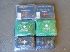 6x Unissued Vehicle First Aid Kits