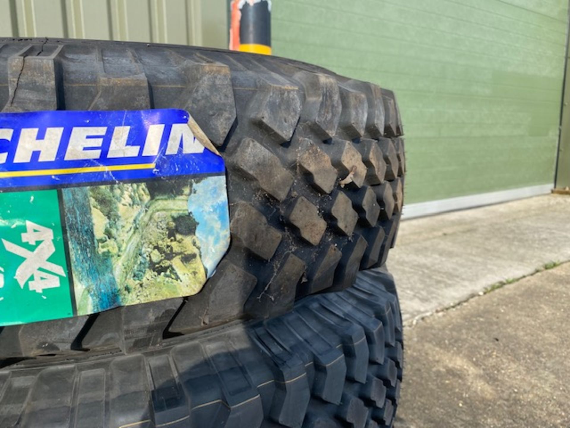 Michelin 235/85R16 XZL tyres (unused) on LR Wolf heavy duty rims x 4 - Image 4 of 7