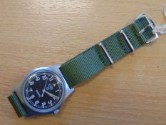 NICE CONDITION CWC W10 BRITISH ARMY SERVICE WATCH NATO MARKS DATE 2004 WATER RESISTANT TO 165 FT