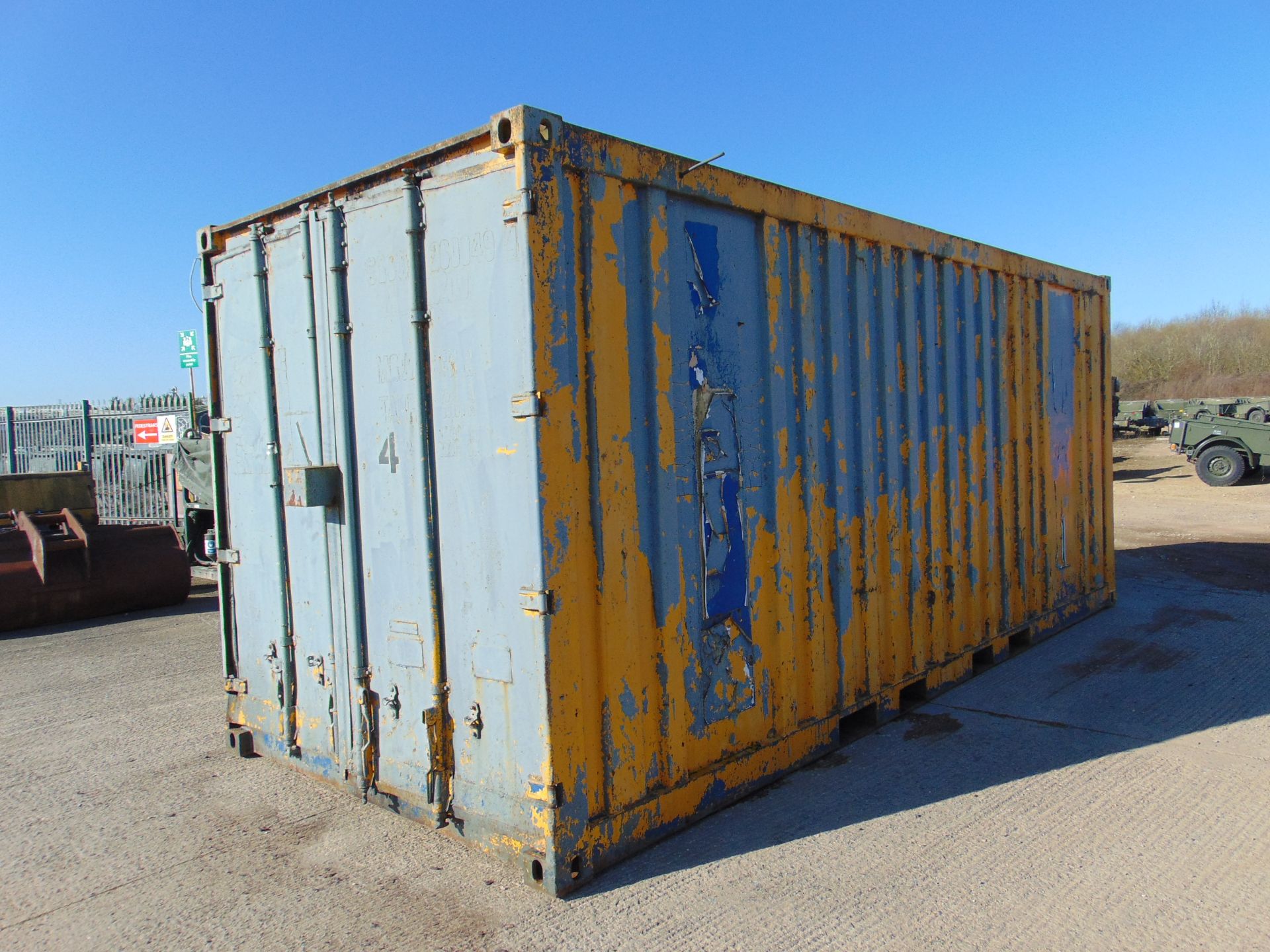 20ft Shipping Container C/W Racking, Electrics, Heaters, Lights, Forklift Pockets etc - Image 3 of 19