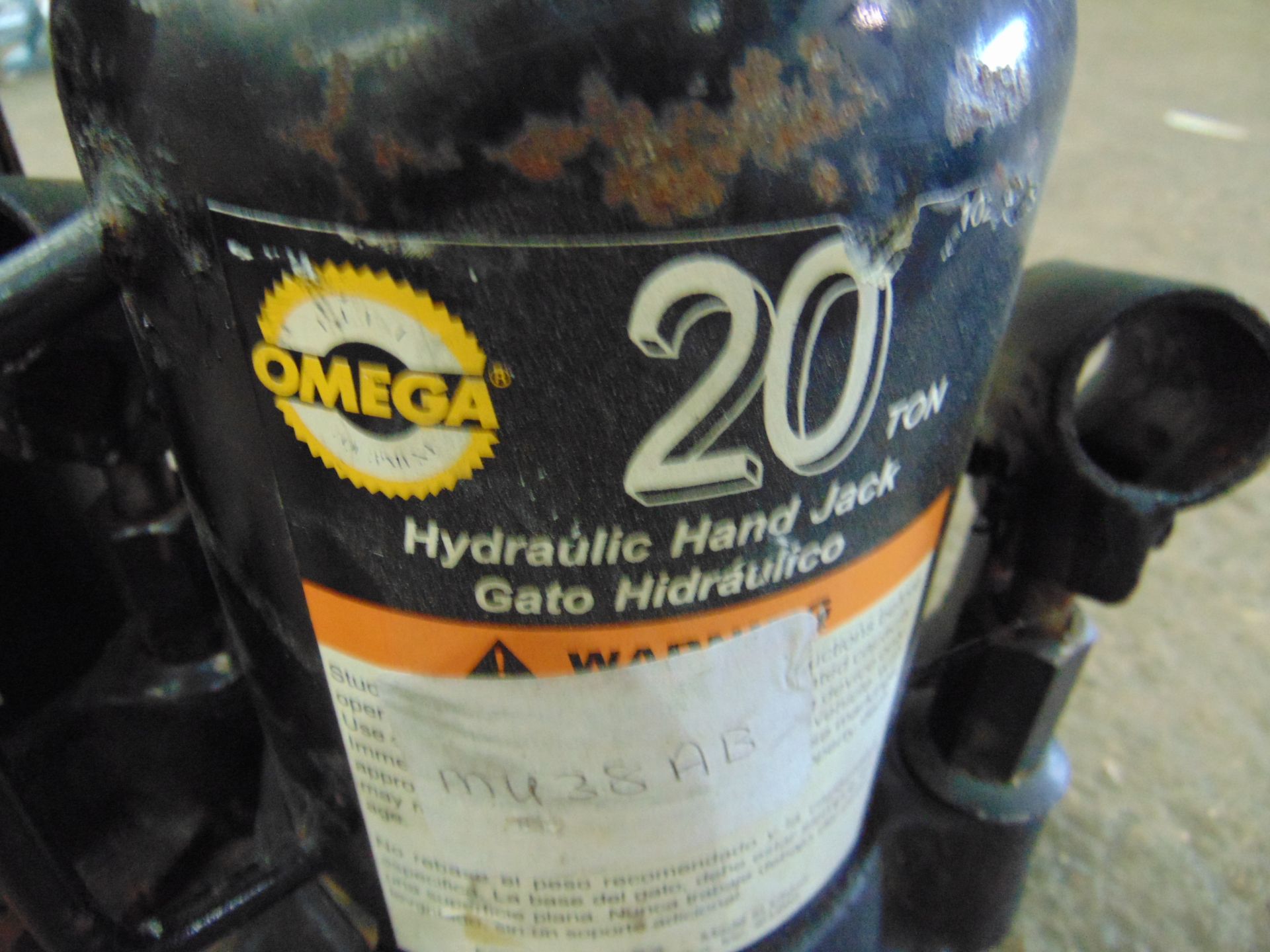 2 x Omega 20 Tonne Hydraulic Bottle Jacks - Bild 4 aus 4