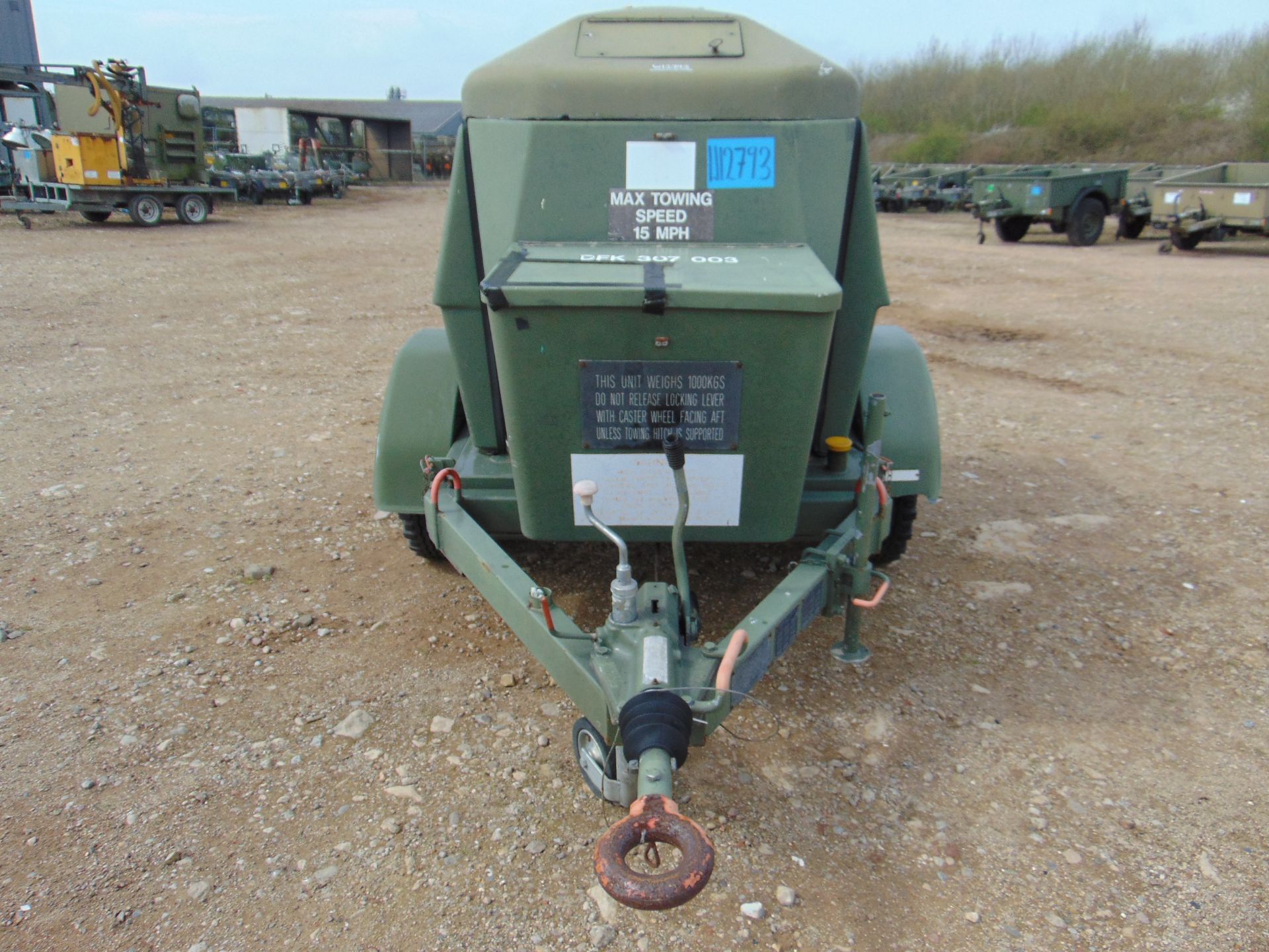 Ex Uk Royal Air Force Trailer Mounted 25 KVA Generator - Bild 2 aus 14