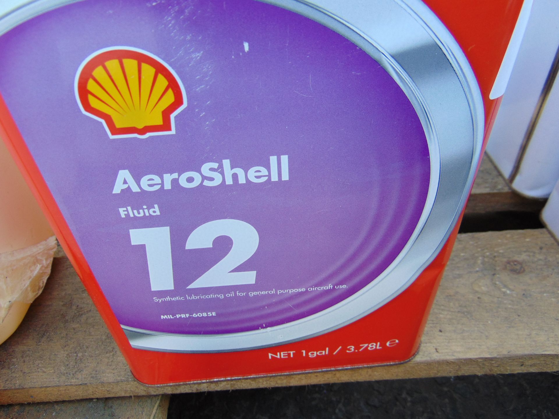 2x 3.78 litre Drums of Aeroshell Fluid 12 Aircraft Grade Synthetic Oil - Image 2 of 2