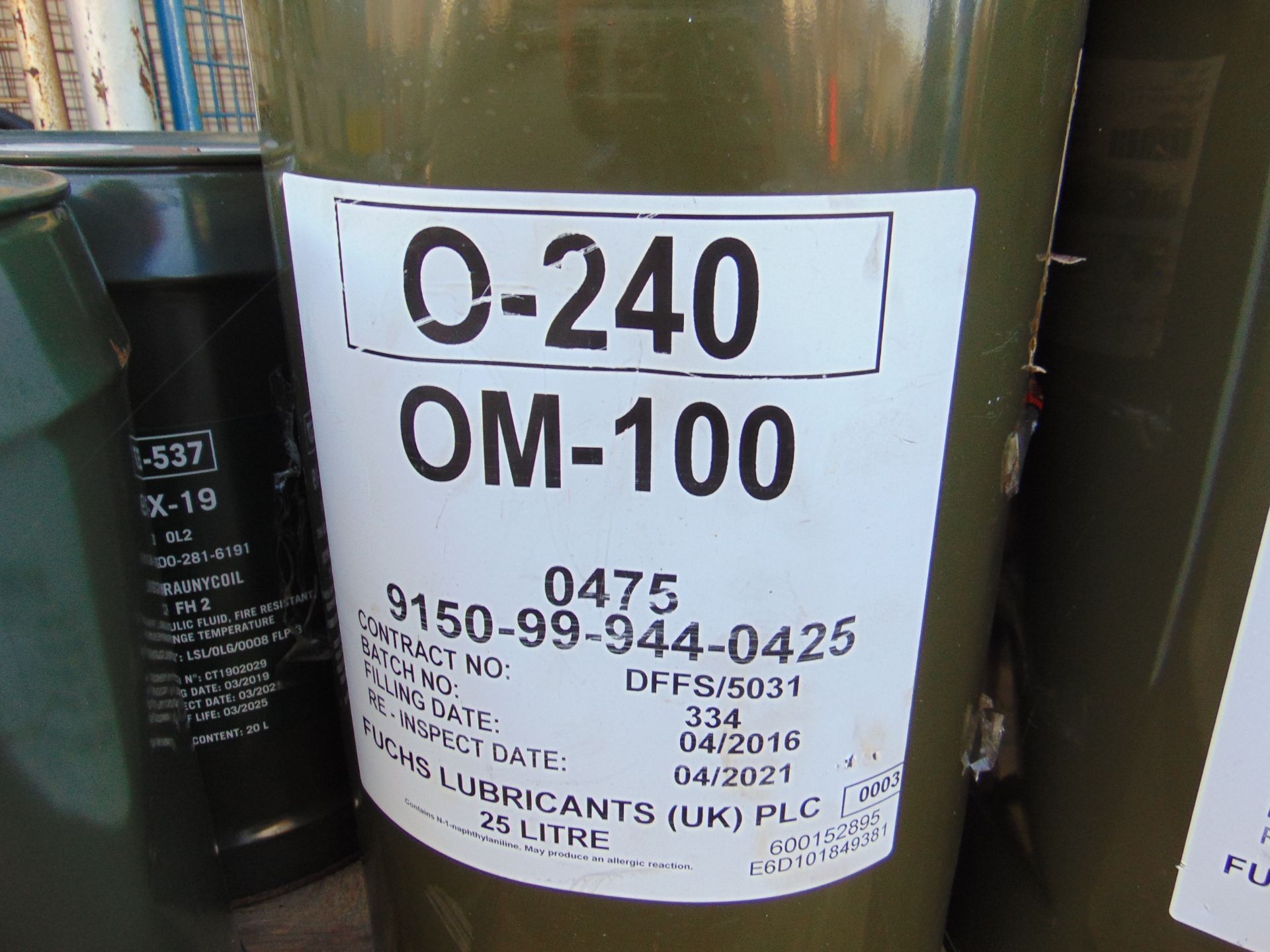 1x 25 litre Drum of OM-100 High Quality Mineral Based Lubricating Oil - Image 2 of 2