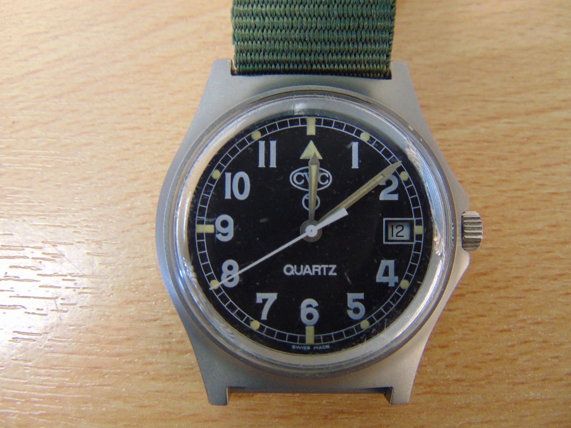 Very Rare CWC British Service Watch Serial No 0033 with Date Adjust Nato Marks Date 1996