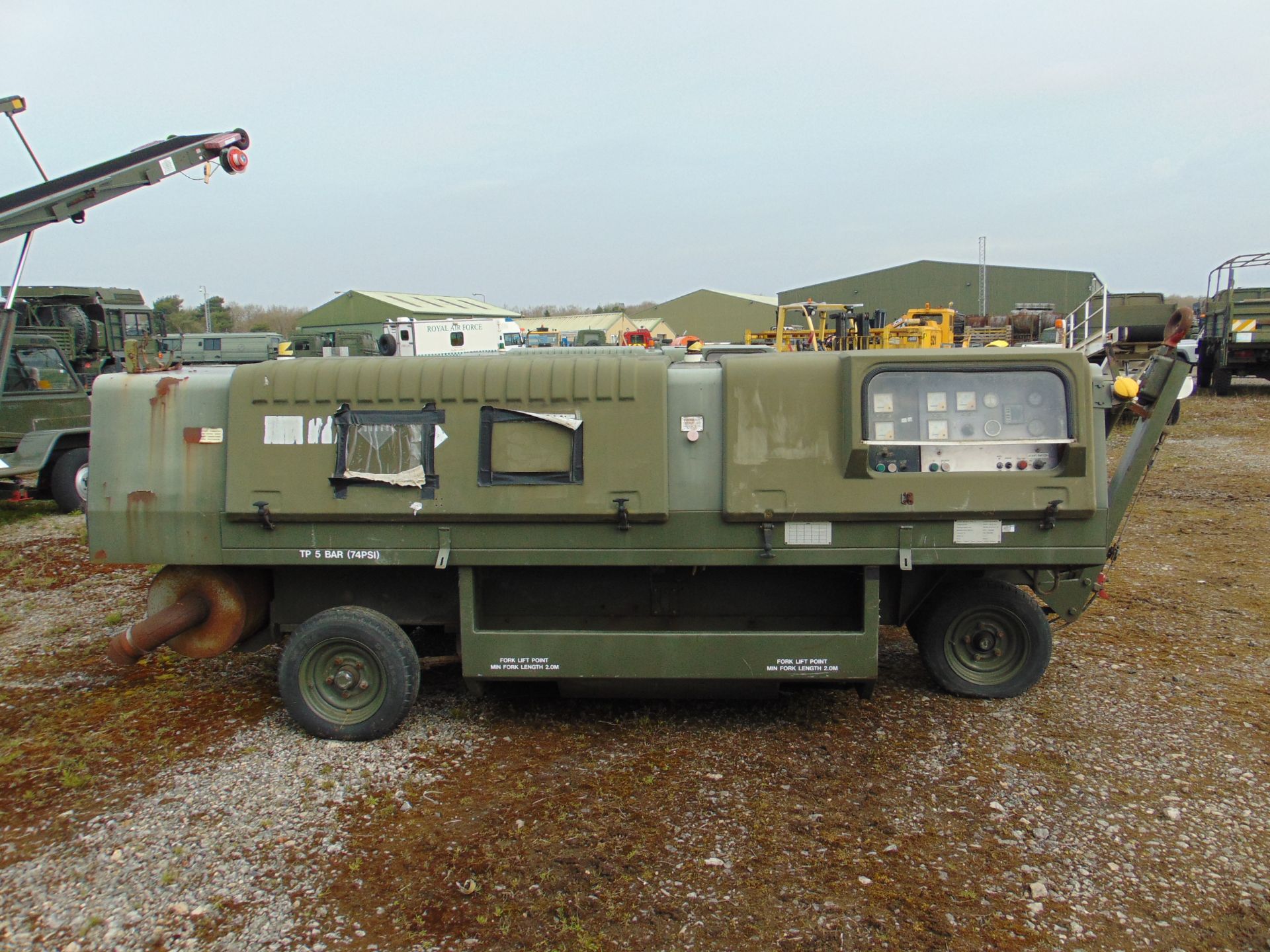 60 KVA plus 28 Vdc Diesel GPU Generator fitted Cummins 6 cly Diesel 3600 hrs From RAF - Image 6 of 17