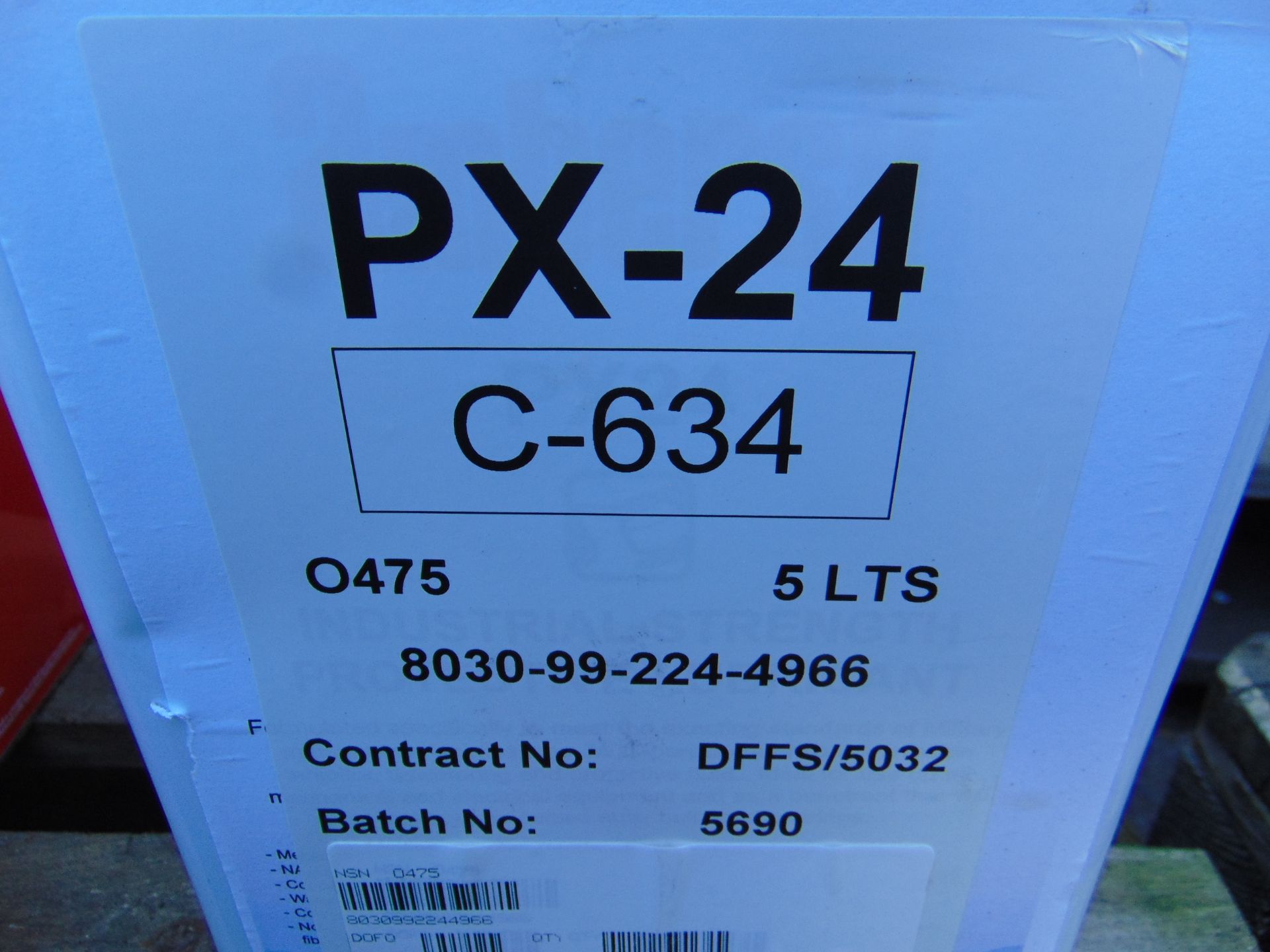 2x 5 litre Drums of PX-24 High Grade Water Dispersing Corrosion Preventative - Image 2 of 2